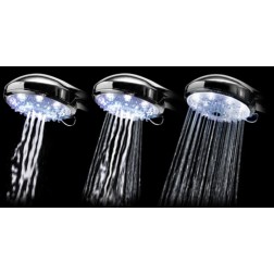 Ope handdouche met POWER LED wit licht LD8653-C 