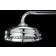 Ope hoofddouche traditional LD840425 25cm inclusief douchearm 